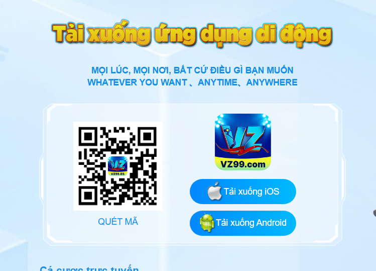 Tải app vz99 về điện thoại chỉ sau 1 phút